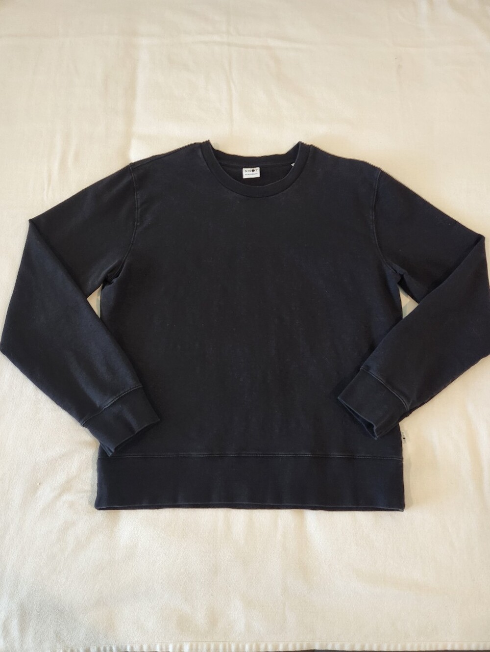 NN07 No Nationality Barrow Crew Crewneck Sweatshirt Black Medium